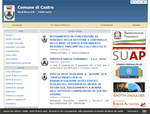 Tablet Screenshot of comune.castro.le.it